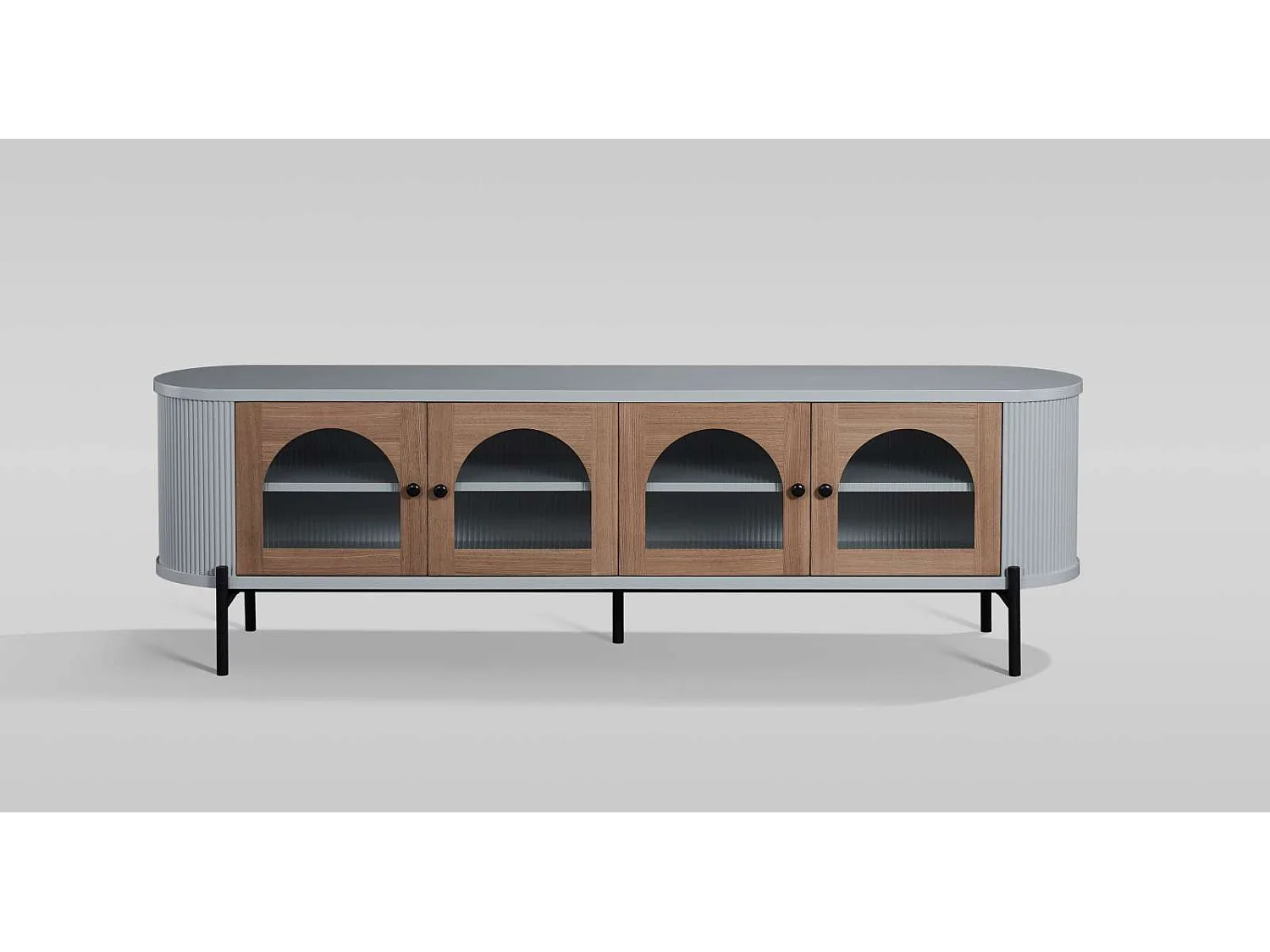 Kredens 200x60x40 cm szary stilig st382 4798634