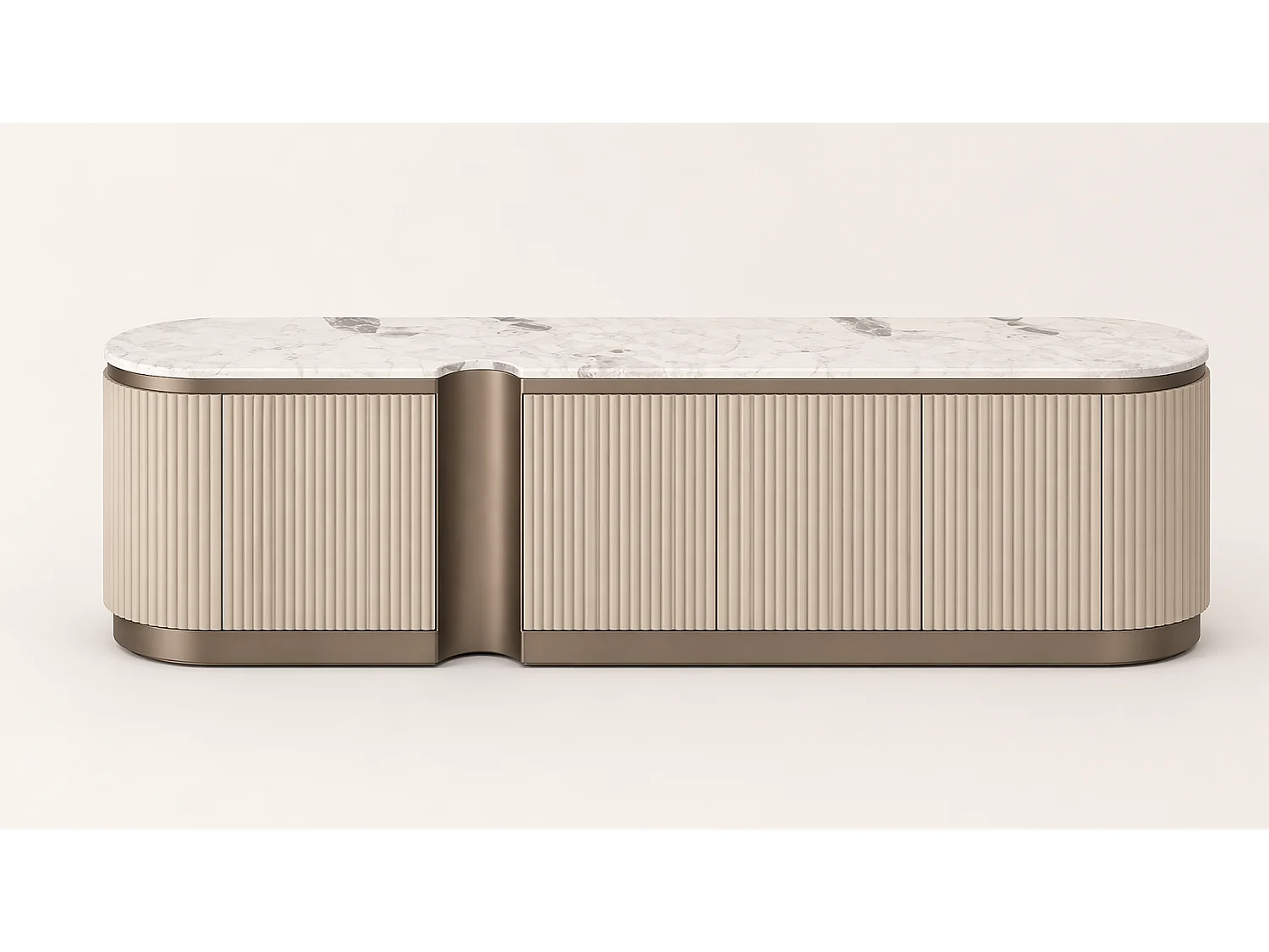 Komoda 200x50x40 cm beżowa stilig st916c 4798612