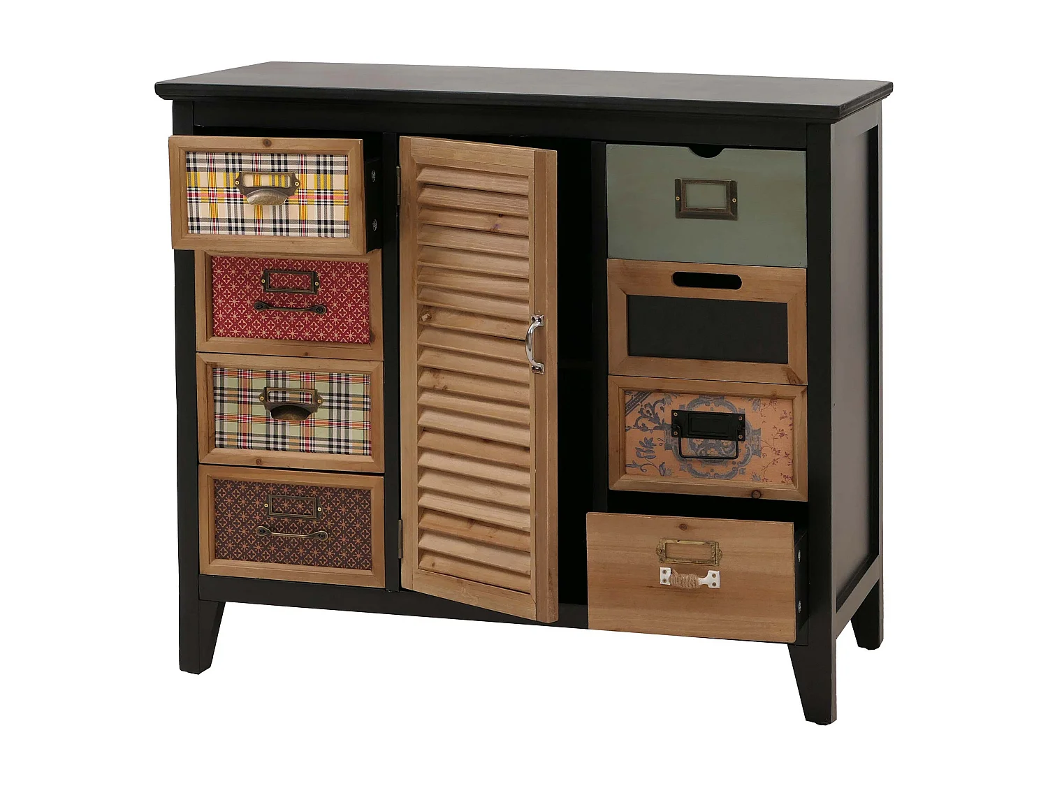Komoda aptekarska MCW-O63, korpus czarny 4698723 - obrazek 1
