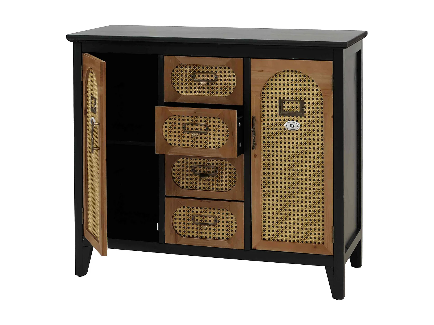Komoda aptekarska MCW-O63, korpus czarny 4698789 - obrazek 1
