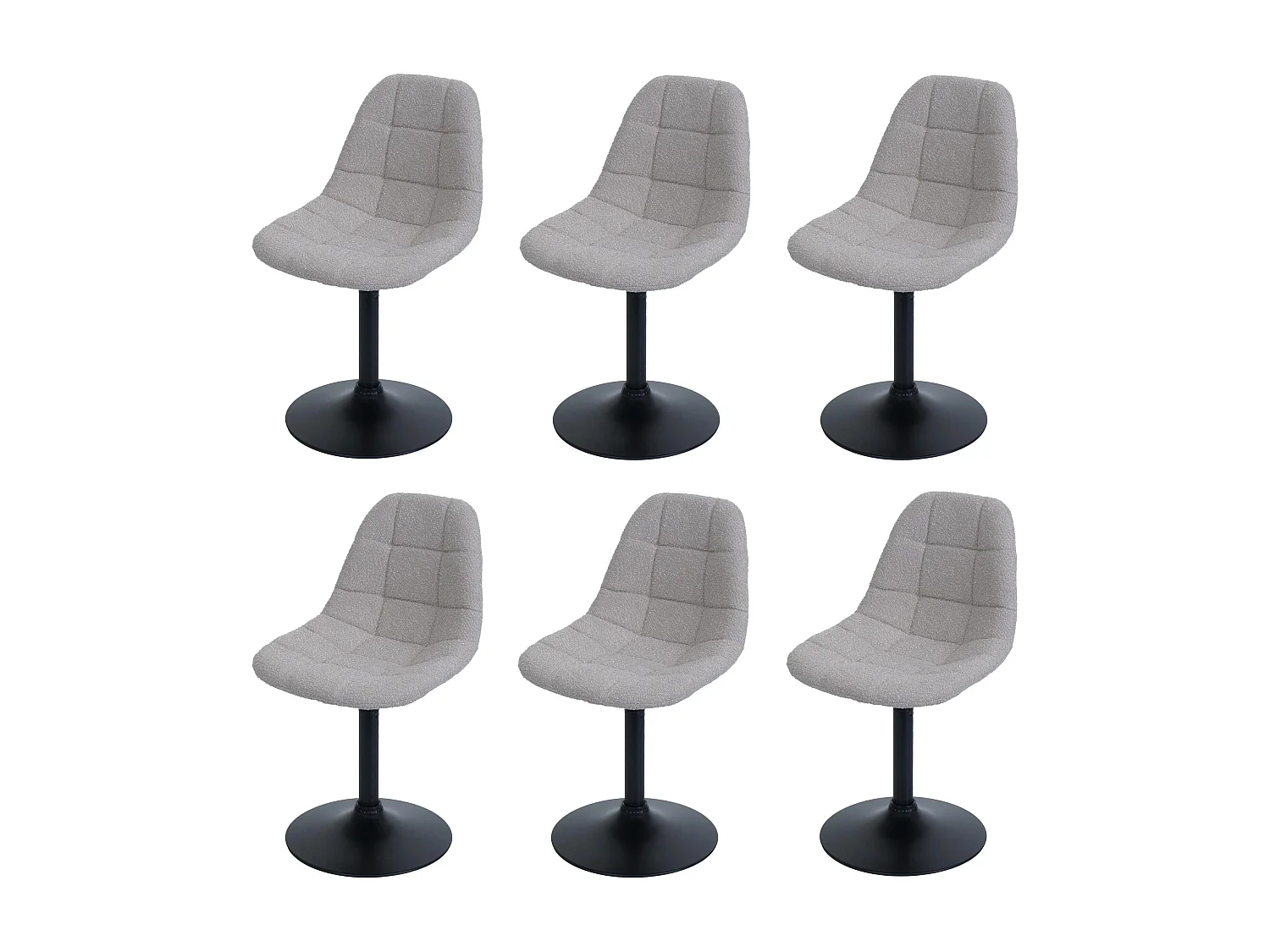 Krzesło do jadalni MCW-A60 (zestaw 6 sztuk), taupe 4699023 - obrazek 1