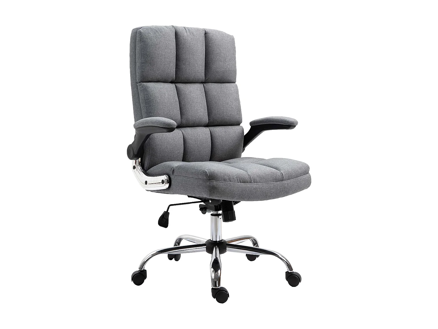 Krzesło biurowe MCW-J21, tkanina/tekstylia szary 1820579