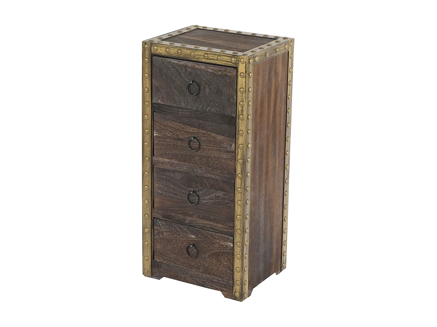 Komoda Ambato 4 szuflady Shabby-Look, brązowa 1866585 - obrazek 1