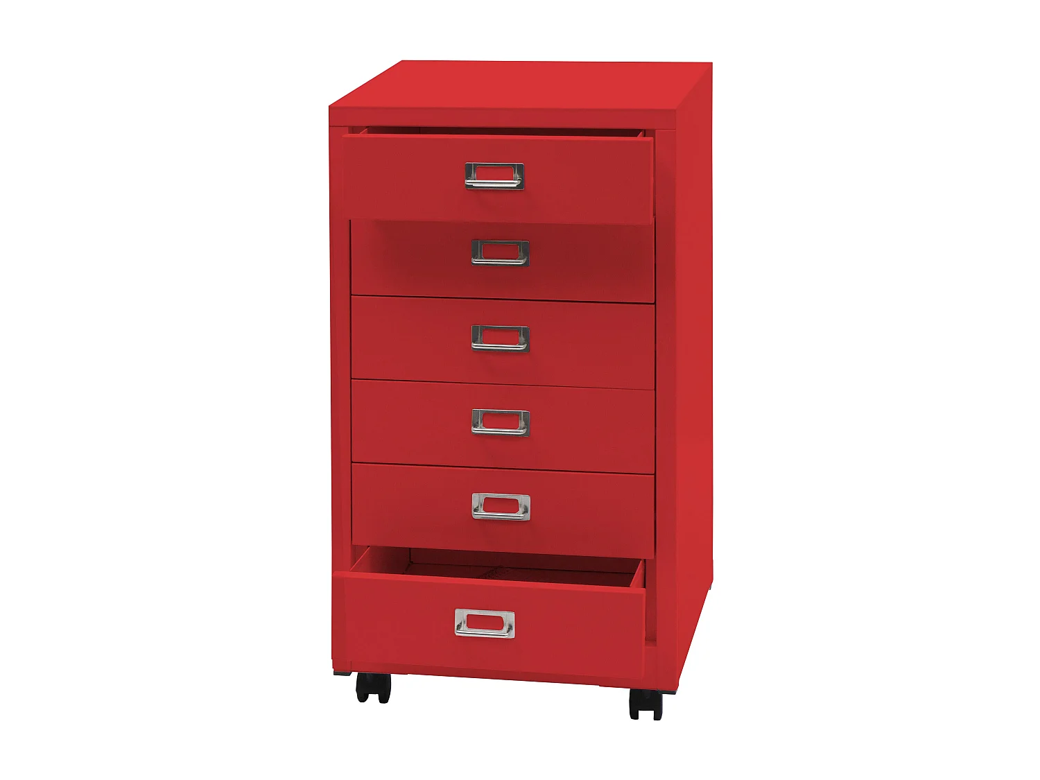 Kontener na kółkach MCW-L49, czerwona 2398109