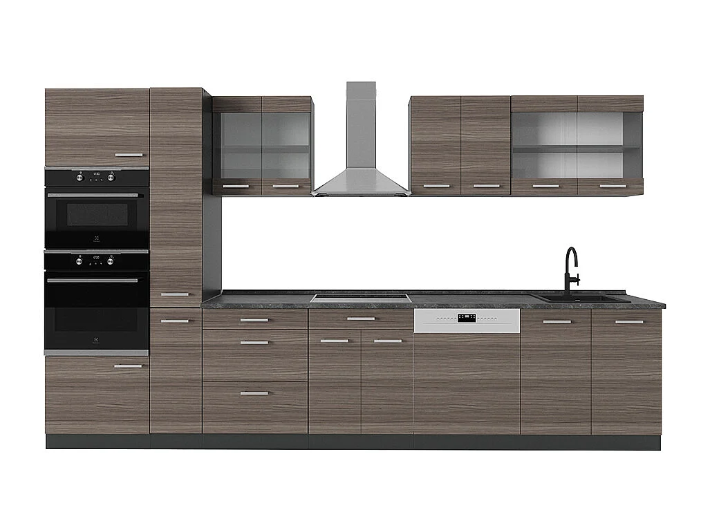 Kompletna kuchnia szlachetny szary/antracyt 350x60x81.6 r-line 4780315 - obrazek 1