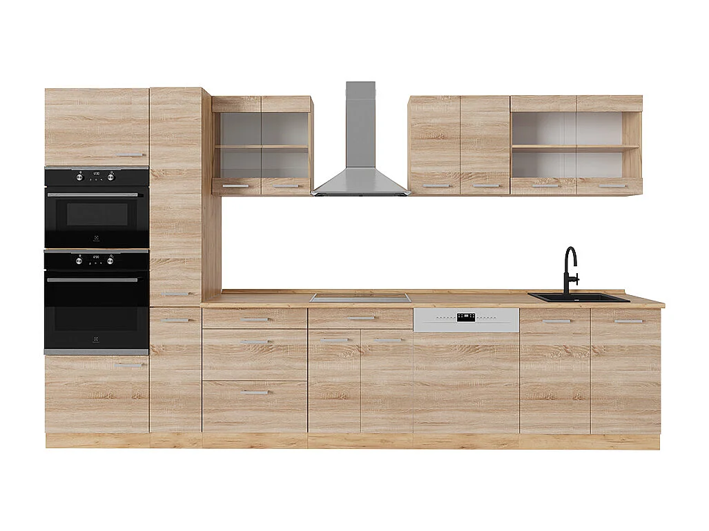 Kompletna kuchnia dąb sonoma/goldkraft 350x60x81.6 r-line 4780664