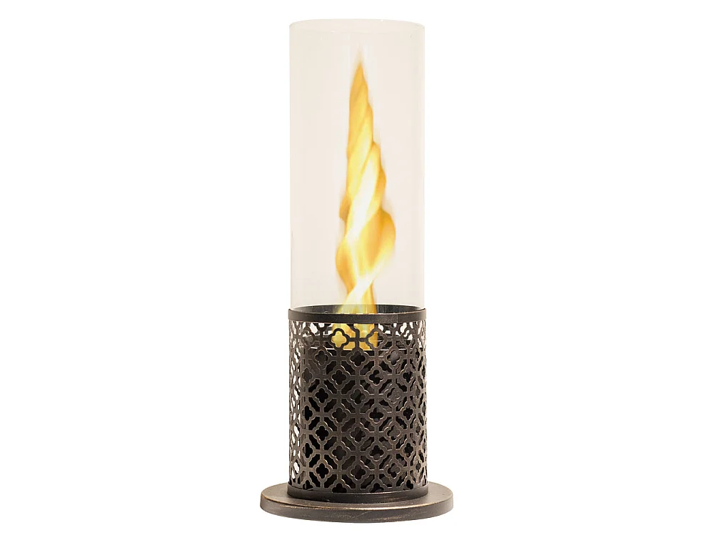 Kominek na bioetanol TOLOSA Black Gold, kominek stołowy D20 x H49,5 do wewnątrz i na zewnątrz 4902275