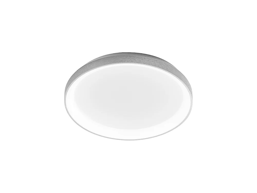Krizia - Lampa sufitowa LED ściemnialna 38W 3000K - Ciepłe światło 3300lm, dyfuzor opalowy, rama satynowa biała, IP20, średnica 27 cm, nowoczesny design 4120646 - obrazek 1
