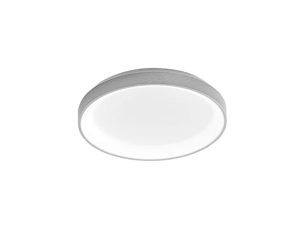 Krizia - Lampa sufitowa LED ściemnialna 30W 3000K - Ciepłe światło 2600lm, dyfuzor opalowy, rama satynowa biała, IP20, średnica 27 cm, nowoczesny design 4120681 - obrazek 1