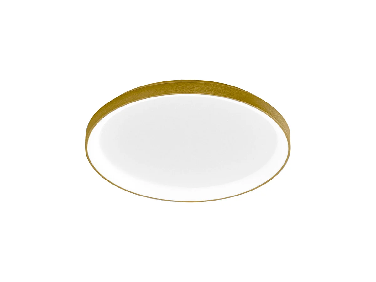 Krizia lampa sufitowa LED 50W ściemnialna 3000K 4100lm dyfuzor opalowy aluminium złote Ø45 cm IP20 4120676 - obrazek 1
