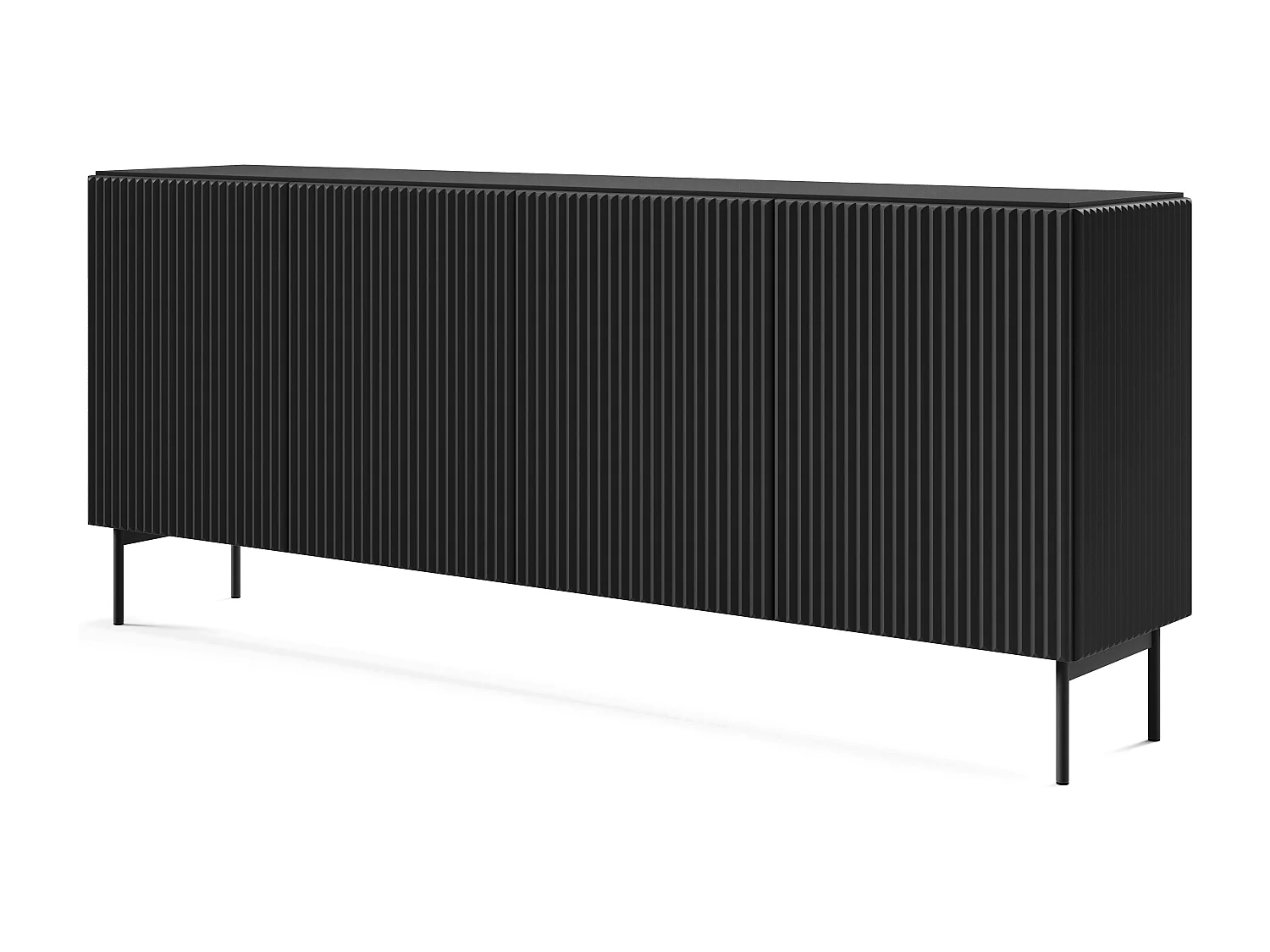 Komoda czarna, 195,2 x 81,2 x 39,8 cm 4886939 - obrazek 1