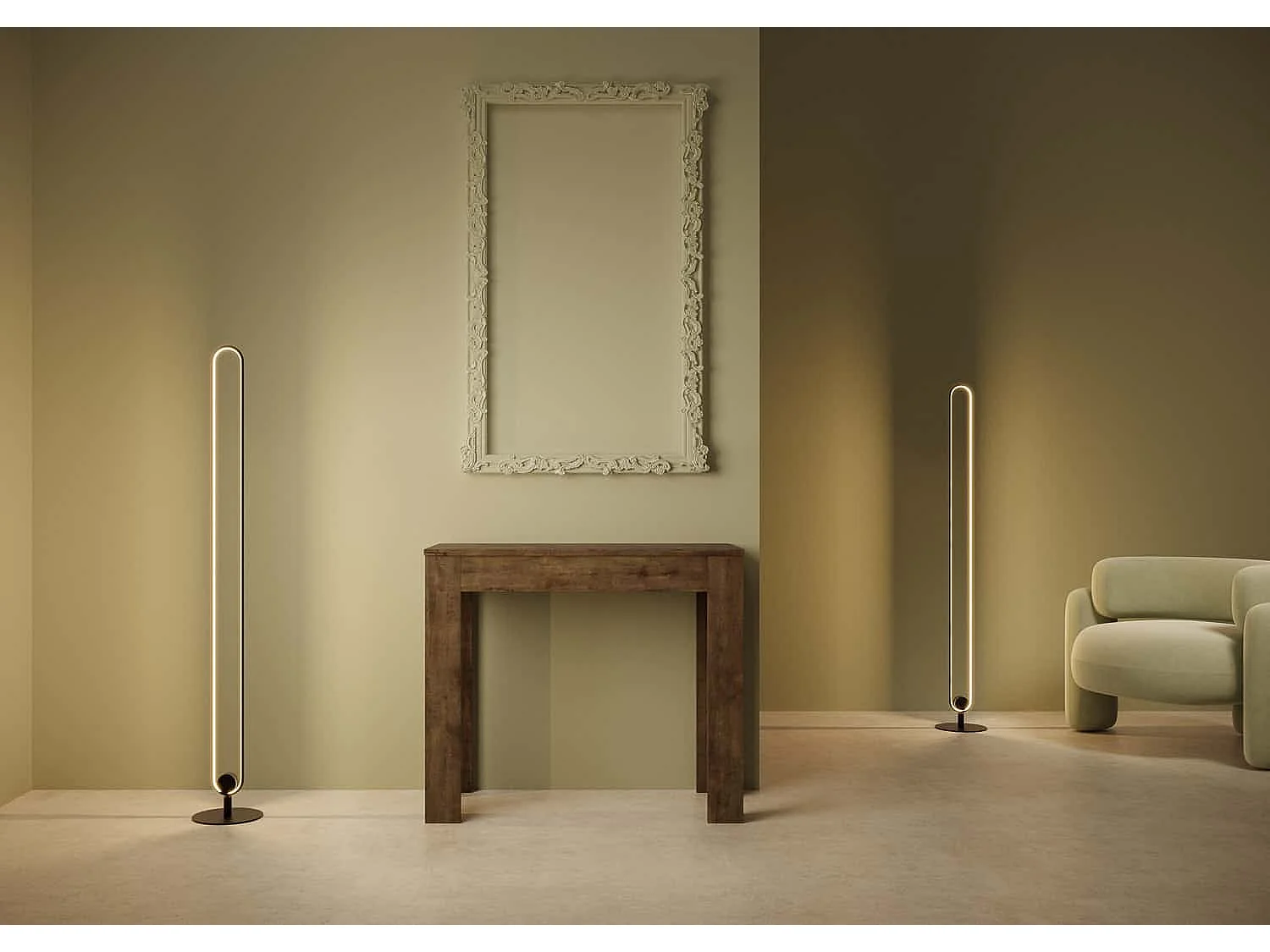 Konsola rozkładana 90x42/302 cm Bora orzech 3063232 - obrazek 1