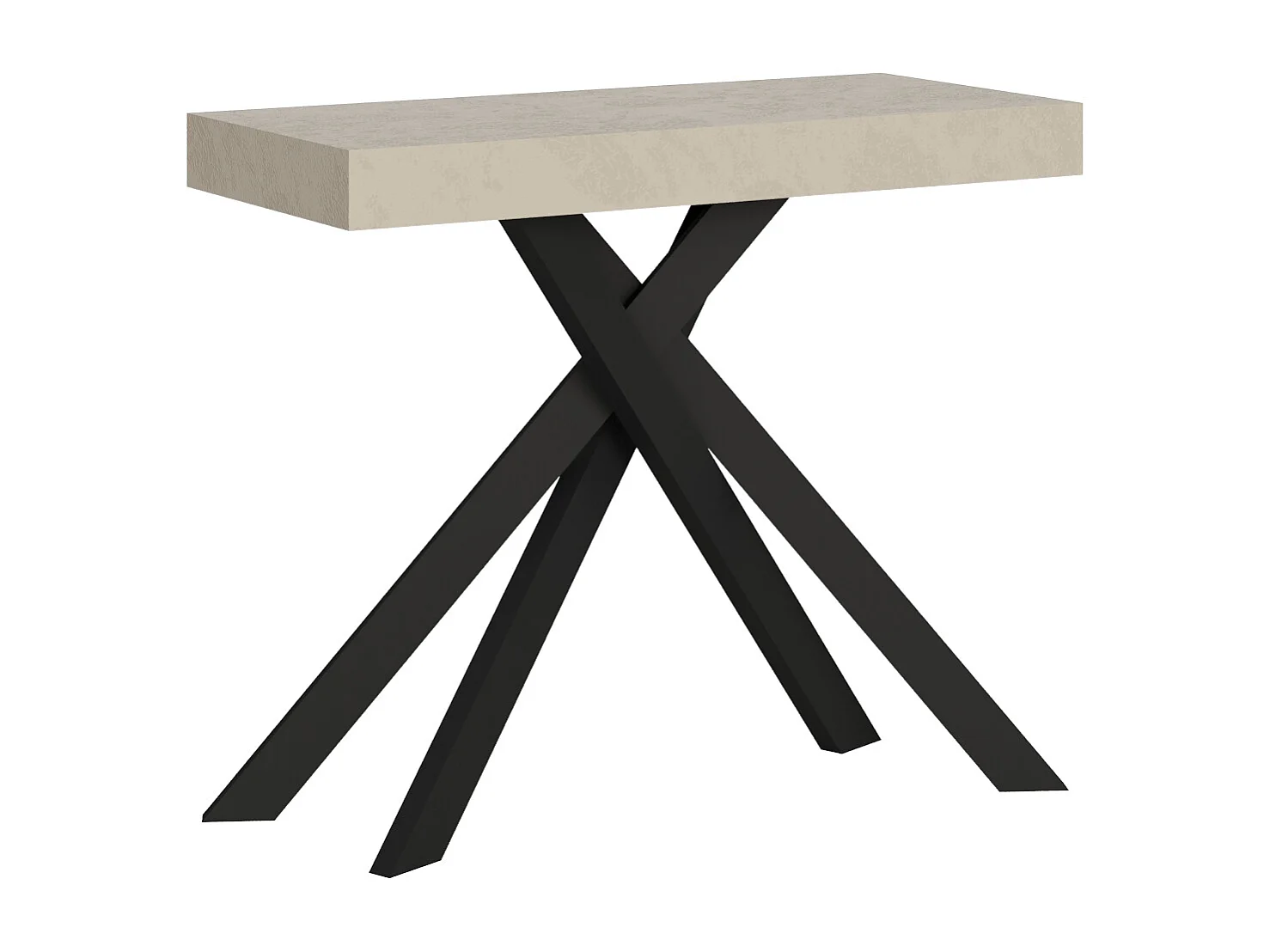Konsola rozkładana 90x40/300 cm Krack kaszmir nogi w kolorze antracytu 3633911 - obrazek 1