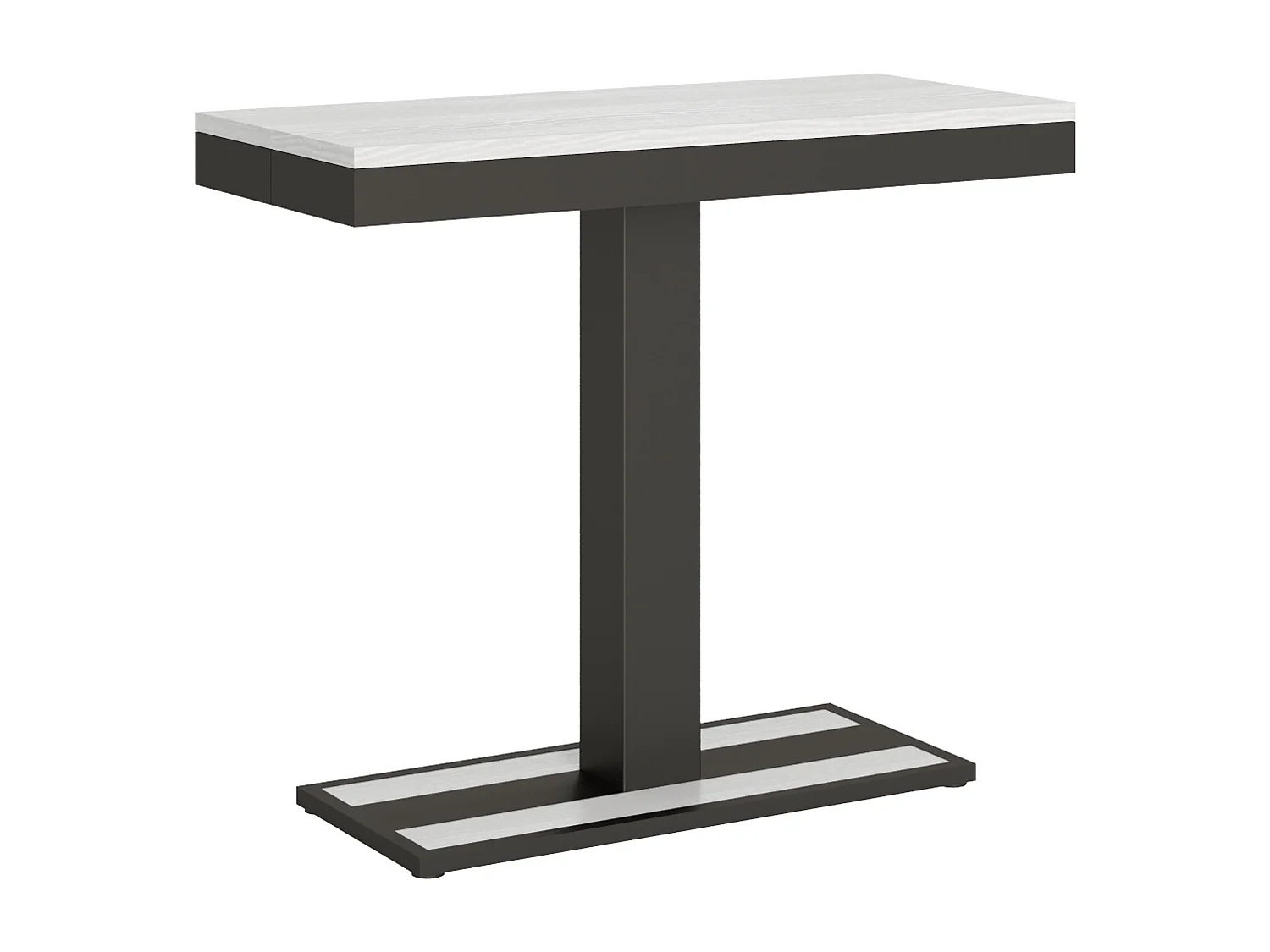 Konsola rozkładana 90x40/300 cm Capital Evolution Biały Jesion Antracyt 768983 - obrazek 1