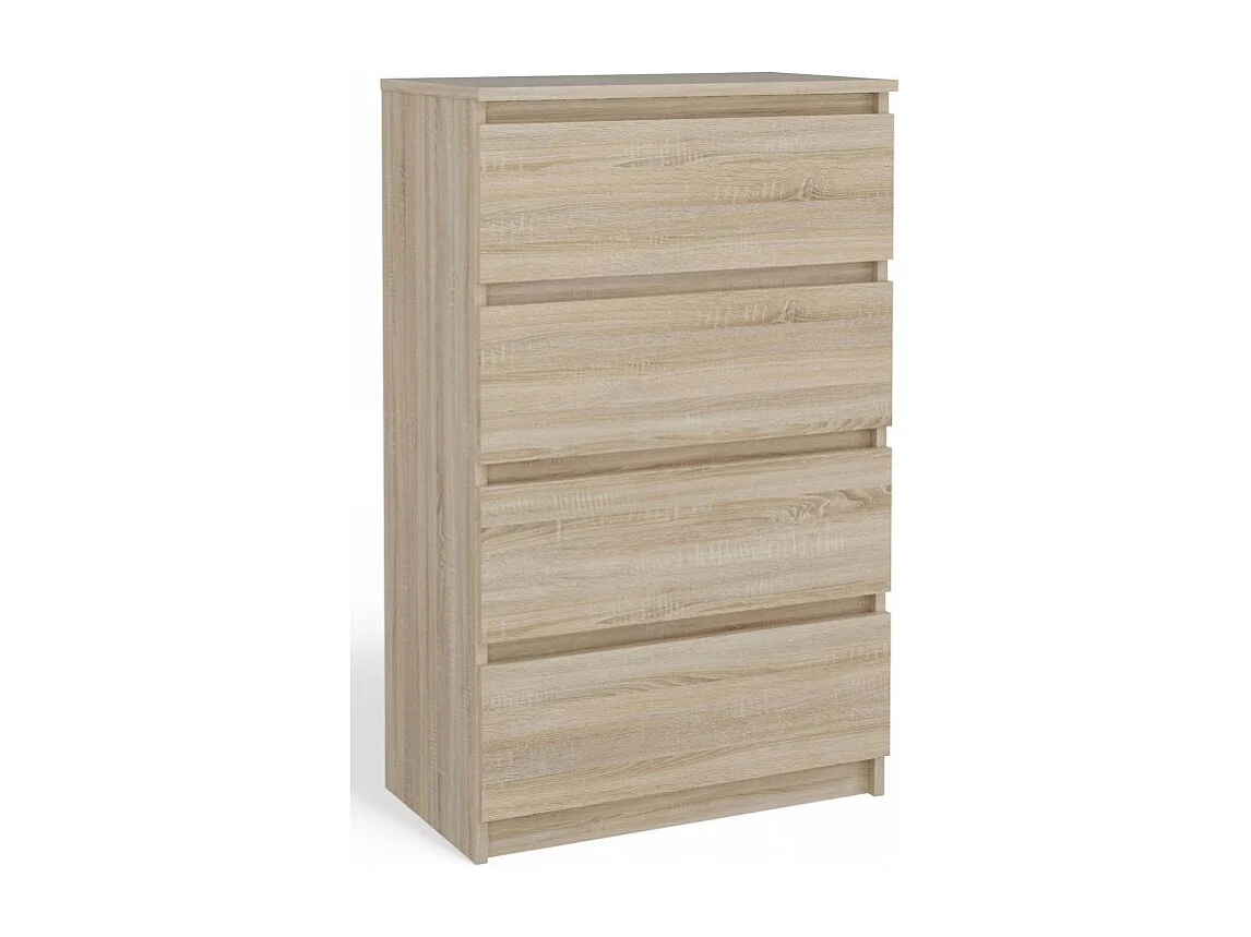 Komoda Malwa M4 | Dąb Sonoma | 70x40x97 cm | Nowoczesna 4 Szuflady 4031907 - obrazek 1