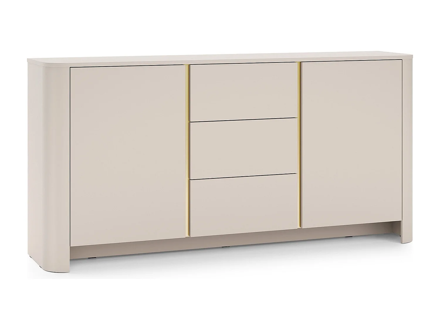 Komoda kaszmirowa 170 cm do salonu Mezzano, komoda z szufladami, dwudrzwiowa 4996436 - obrazek 1