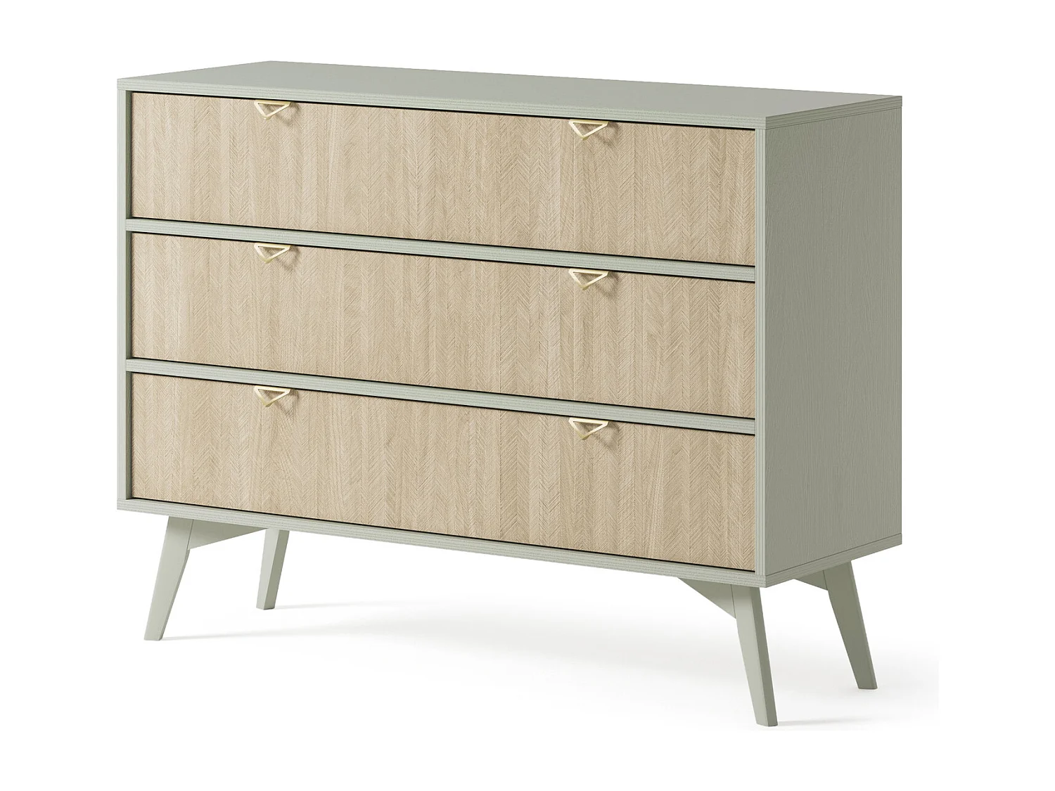 Komoda 100 cm Wood – Komoda na nóżkach – styl boho, nowoczesny, Eukaliptus 4996490