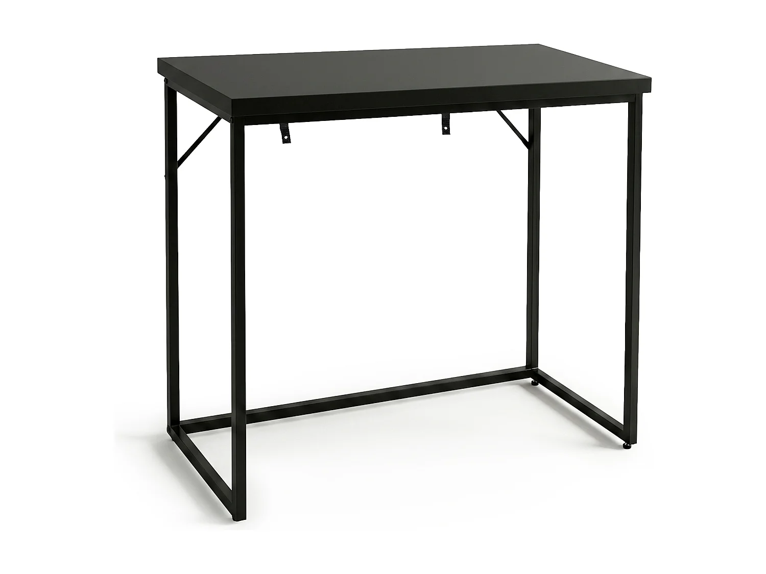 Konsola stolik loftowy ORIGO 90 cm Czarna Czarne nogi 4996897