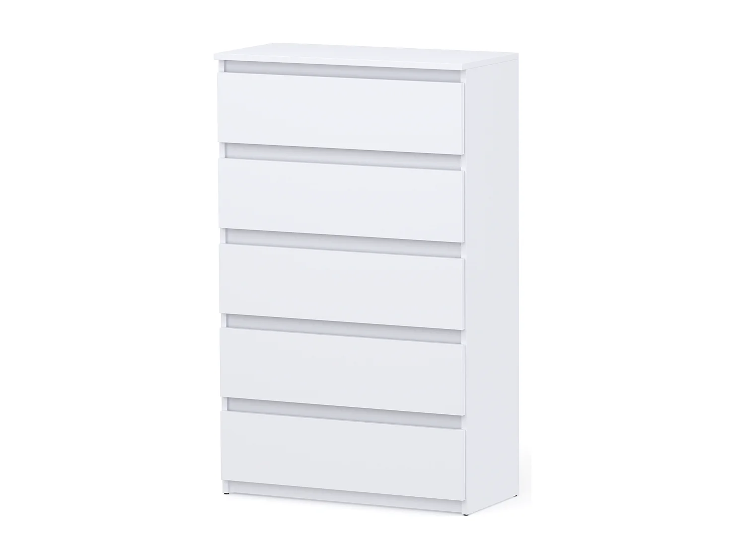Komoda z 5 Szufladami Stiv-Meble Biały Mat Szafka 70x33,5x115 cm 1szt. 4883442 - obrazek 1