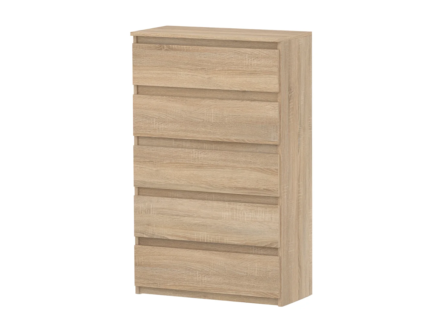 Komoda z 5 Szufladami Stiv-Meble Dąb Sonoma Szafka 70x33,5x115 cm 1szt. 4883441 - obrazek 1