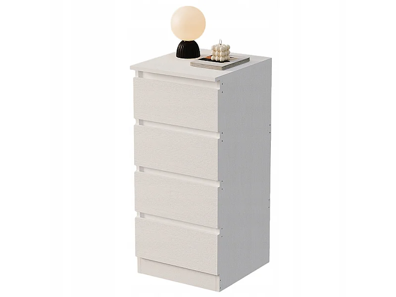 Komoda szafka regał biała szuflady do sypialni salonu nowoczesna loft 90 cm 5004309 - obrazek 1