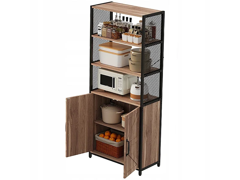 Kredens jasny brąz loft industrialny stojąca szafka regał komoda 151 cm 5004372
