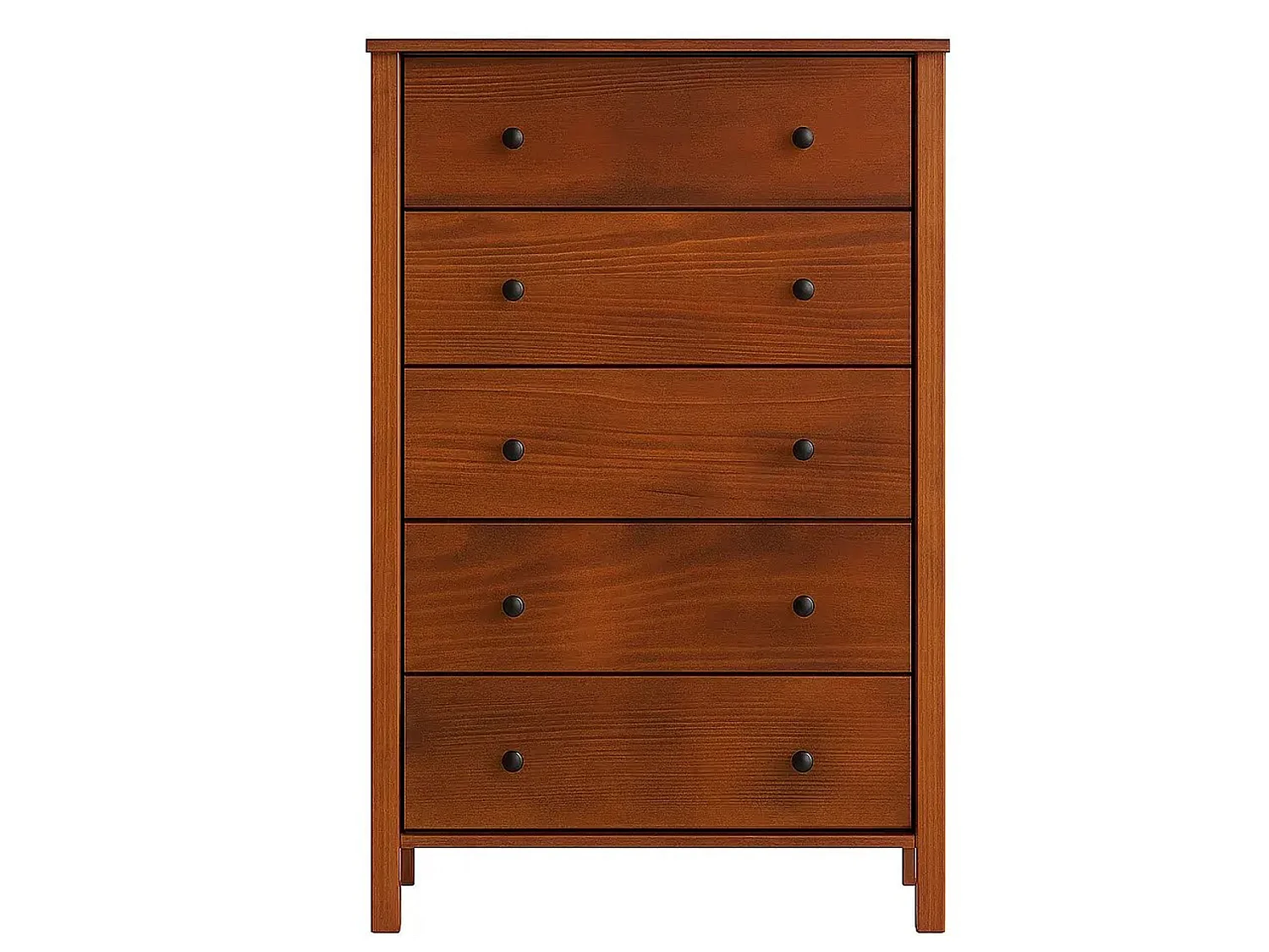 Komoda 124×78 Prestige II drewniana, 5 szuflad, kolor kasztan 4431149