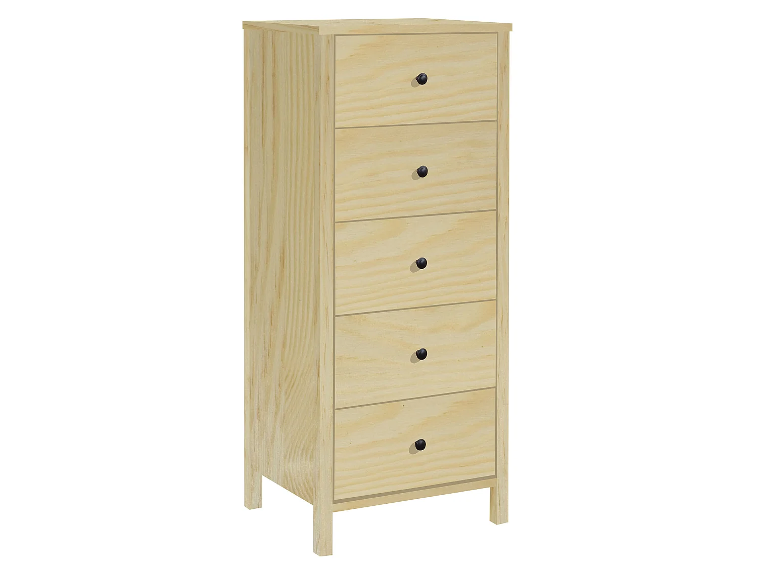 Komoda Prestige I drewniana z szufladami, kolor sosnowy 4431159 - obrazek 1