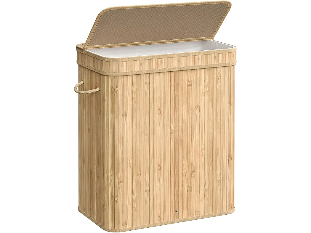 Kosz na pranie 54,5×34,5×61 cm beżowy 5010320