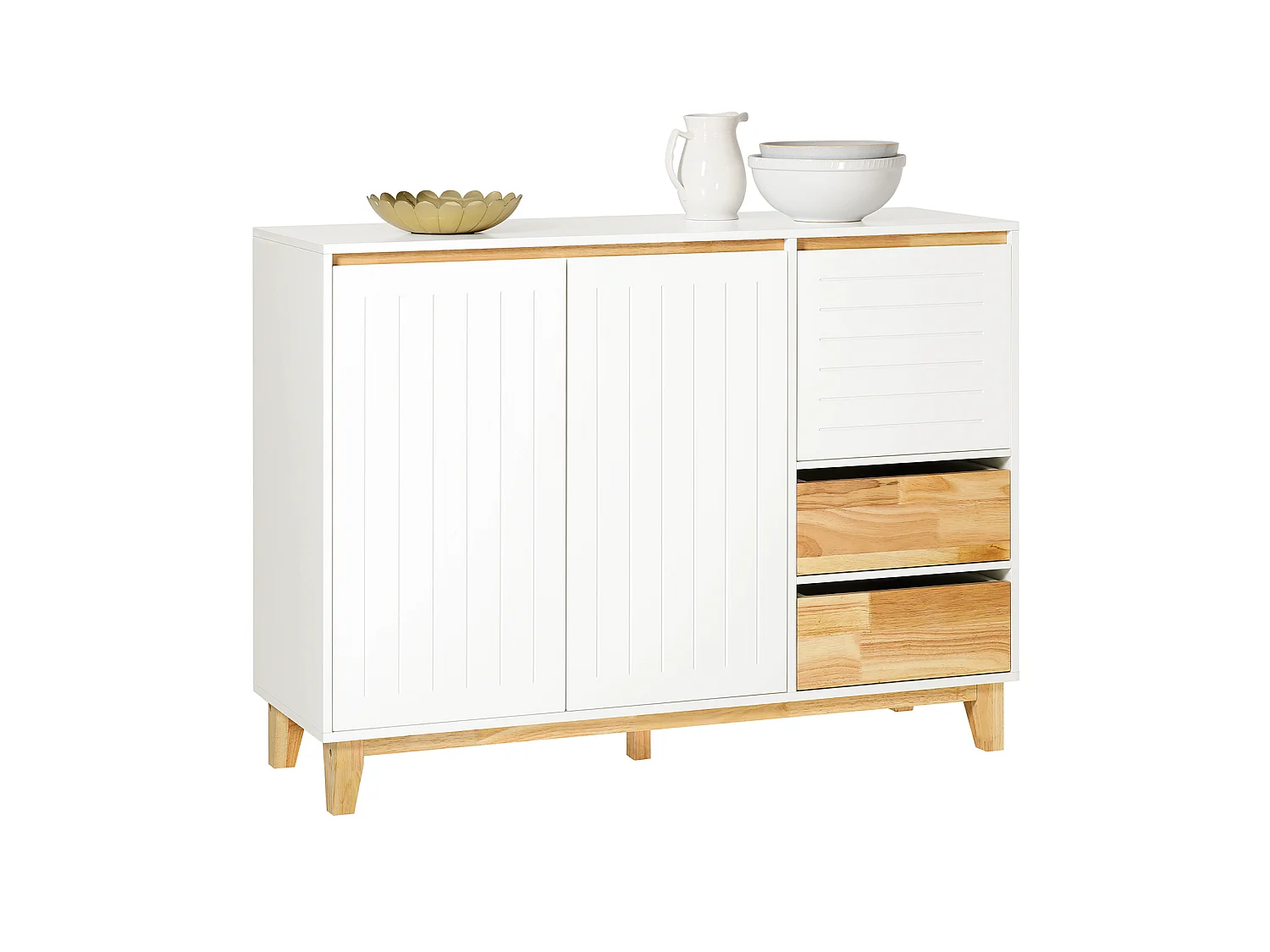SoBuy Wyspa kuchenna jednodrzwiowa Beż 120x60x90cm Nowoczesny KNL04-MI 1230959 - obrazek 1