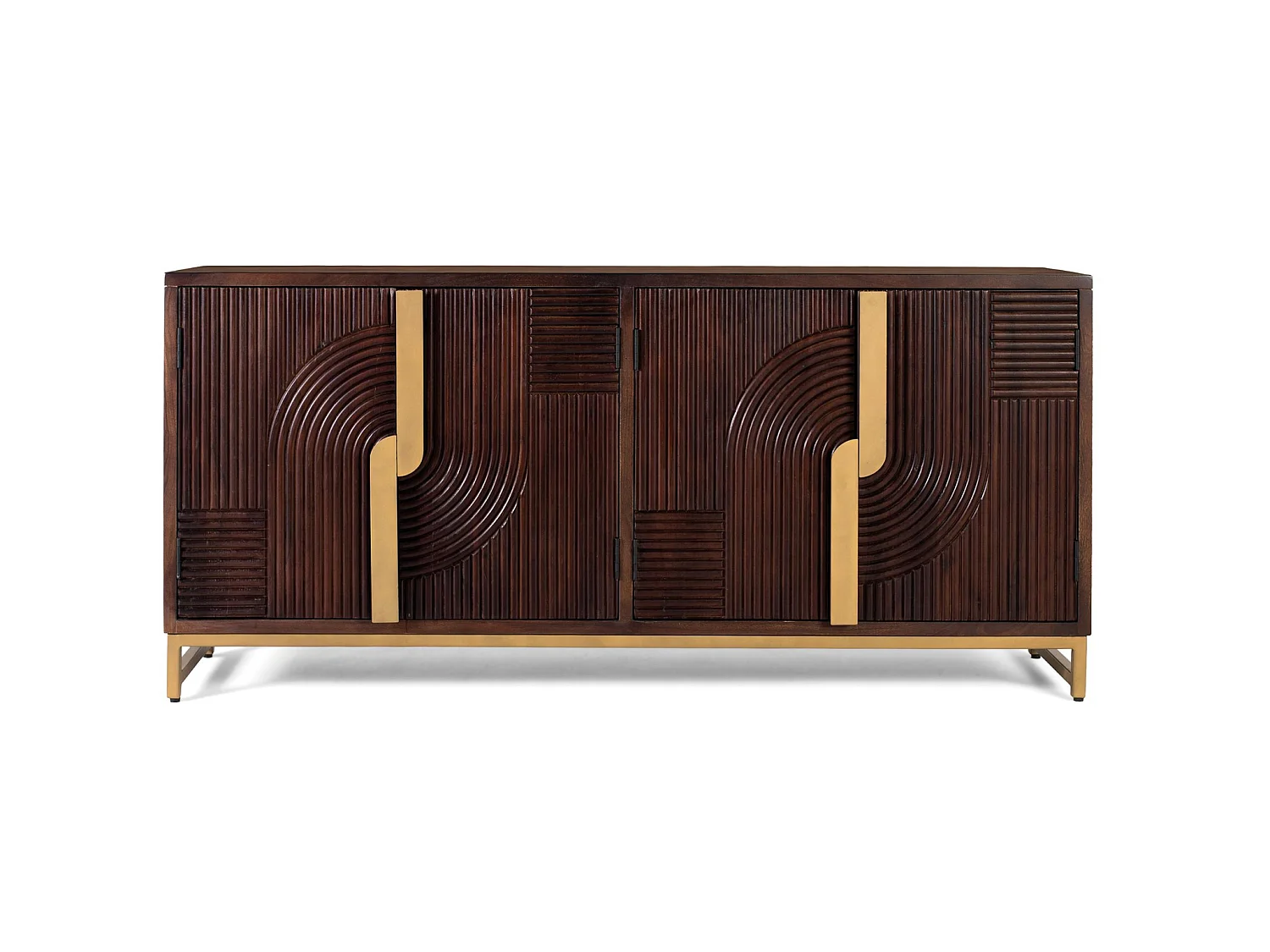 Nowoczesna, rustykalna komoda z drewna mango – 80x175x42 4765866 - obrazek 1
