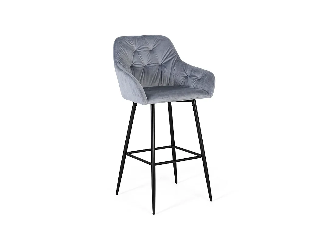 Taboret welurowy 58 cm, styl współczesny, 107x58x50 3799820