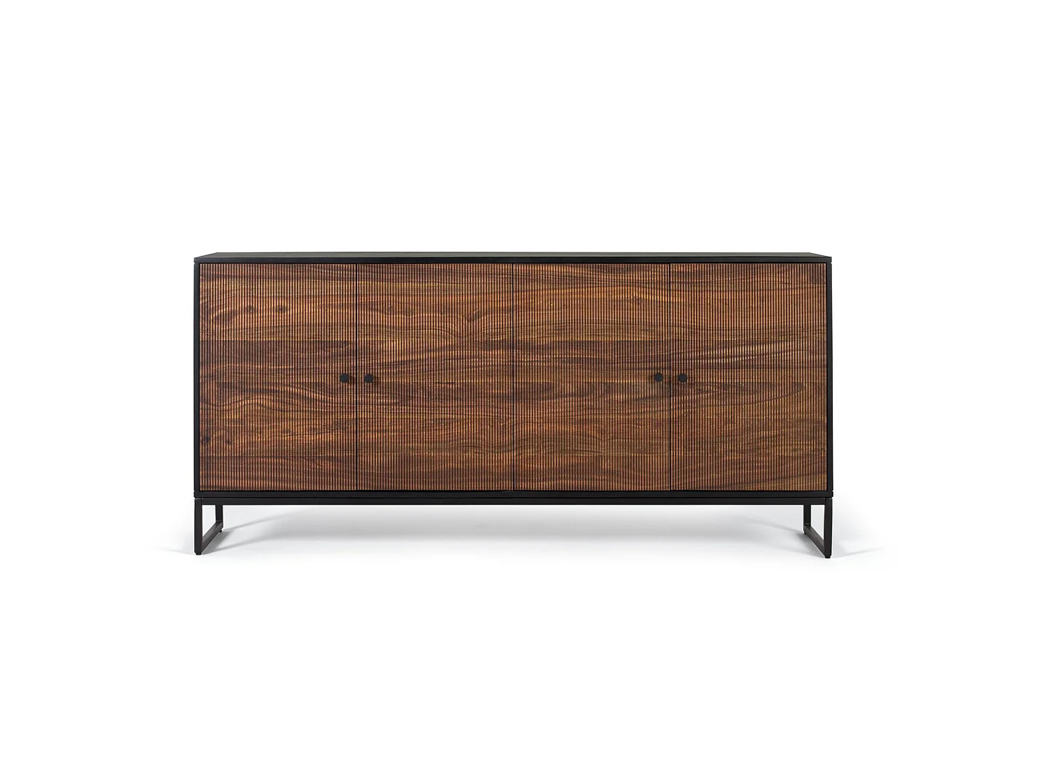 Komoda z palisandru, drewno mango, nowoczesny styl rustykalny - 80x170x40 2732729 - obrazek 1