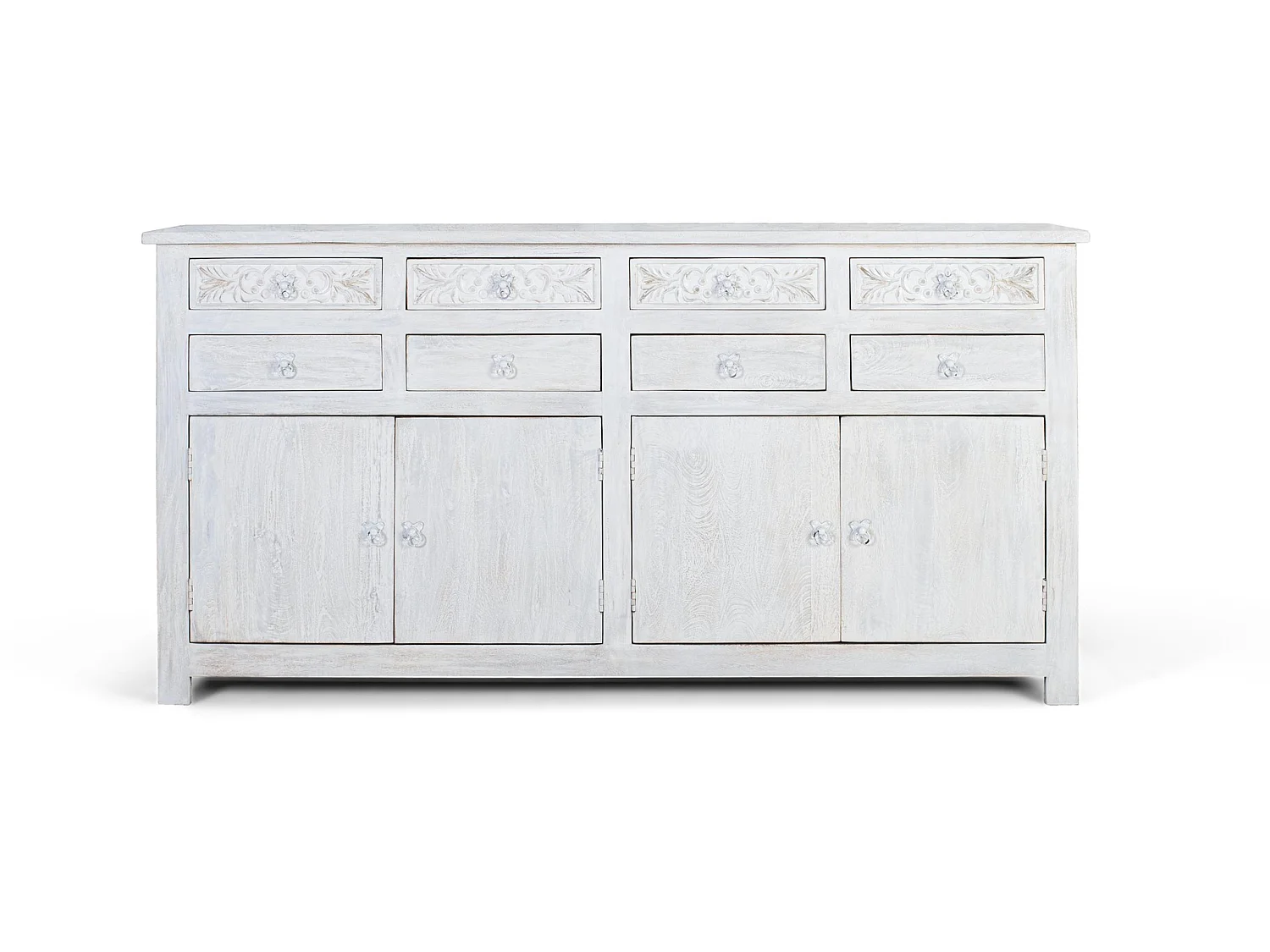 Nowoczesna komoda w stylu śródziemnomorskim z drewna mango – 100x200x44 3003641