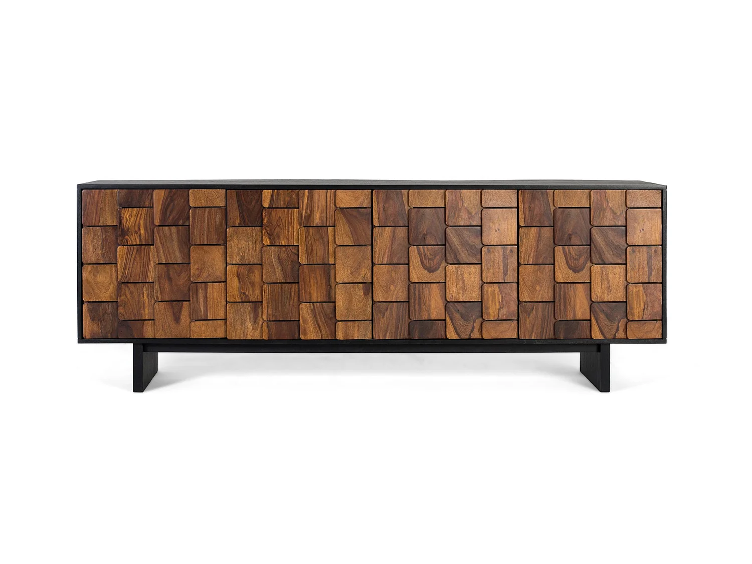 Komoda z drewna mango, rustykalny, etniczny, nowoczesny styl - 75x212x40 4137604 - obrazek 1