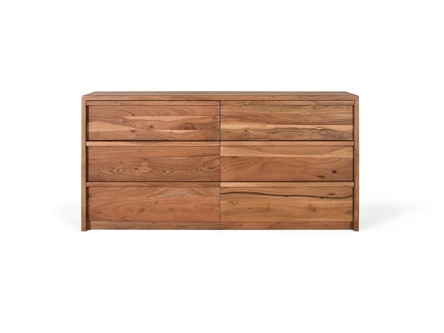 Nowoczesna, rustykalna komoda z drewna akacjowego – 75x150x40 2732757