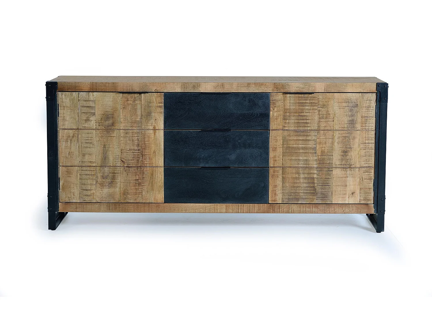 Nowoczesna komoda w stylu industrialnym z drewna mango – 80x180x45 2732739