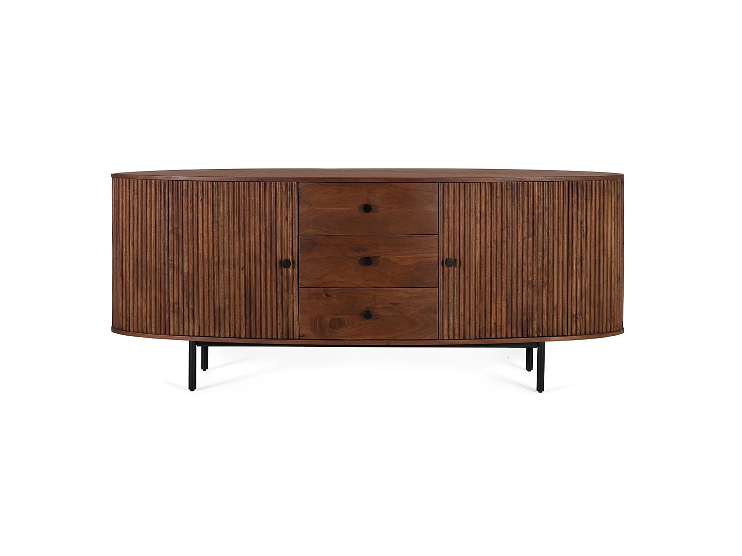 Nowoczesna, rustykalna komoda z drewna akacjowego – 75x180x48 2732745
