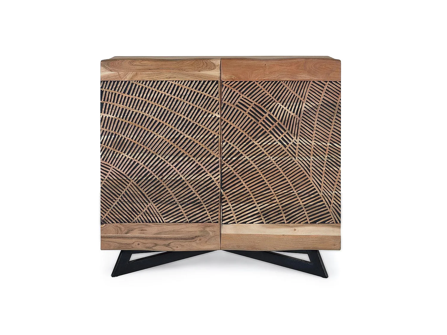 Nowoczesna, rustykalna komoda z drewna akacjowego – 86x90x40 573337