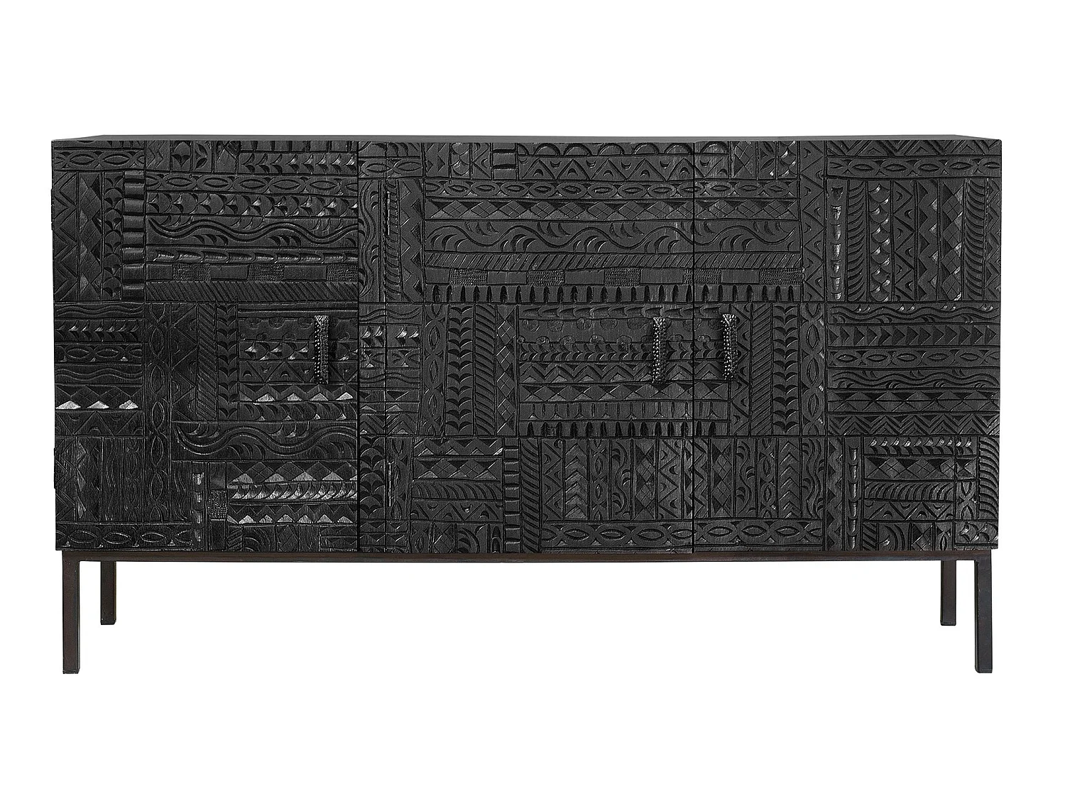 Komoda z drewna mango w stylu etnicznym - 85x150x40 2732767 - obrazek 1