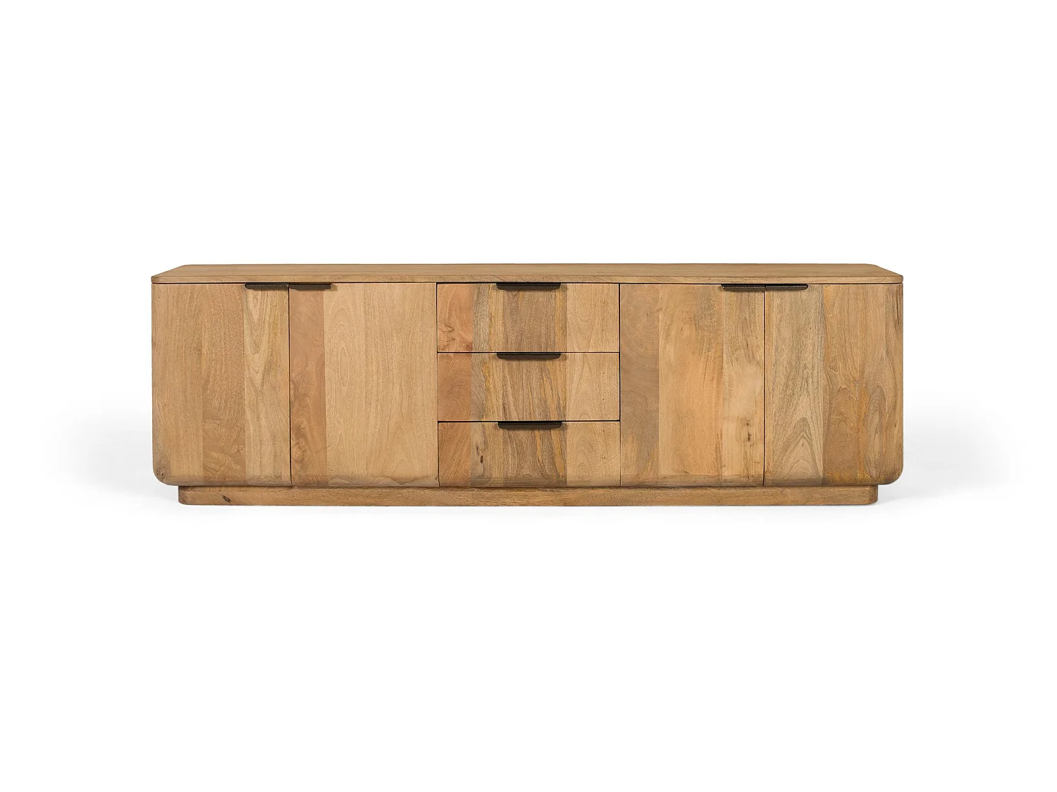 Stojak pod telewizor z drewna mango 180 cm, rustykalny, nowoczesny styl - 55x180x40 3794850 - obrazek 1