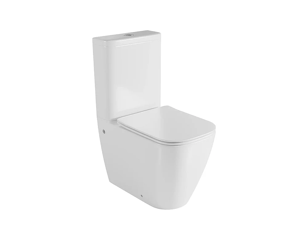 Kompletna Miska WC Whirlflush Przyścienna | Ultracienka Deska Soft Close z Systemem Szybkiego Wypinania | Biały Połysk 5038803 - obrazek 1