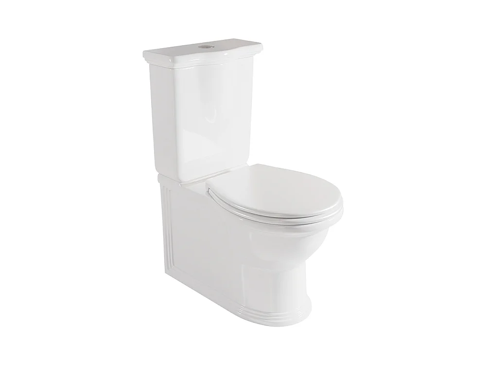 Kompletna Miska WC Rimless Przyścienna | Deska DM/ABS Soft Close | Zbiornik w Komplecie | Biały Połysk 5038819 - obrazek 1