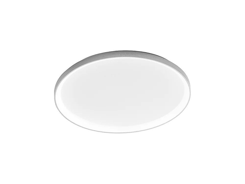Krizia - 60W ściemnialna lampa sufitowa LED - 5500lm, barwa światła naturalnego 4000K, dyfuzor opalowy, aluminium satynowe białe, średnica 60 cm, IP20 4120690 - obrazek 1