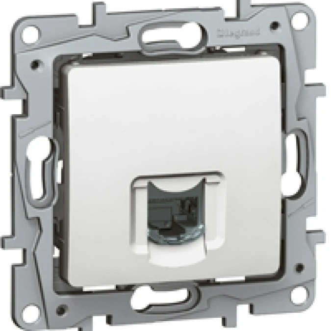 NILOE Gniazdo komputerowe RJ45 kat. 6 UTP białe 764573 - obrazek 1