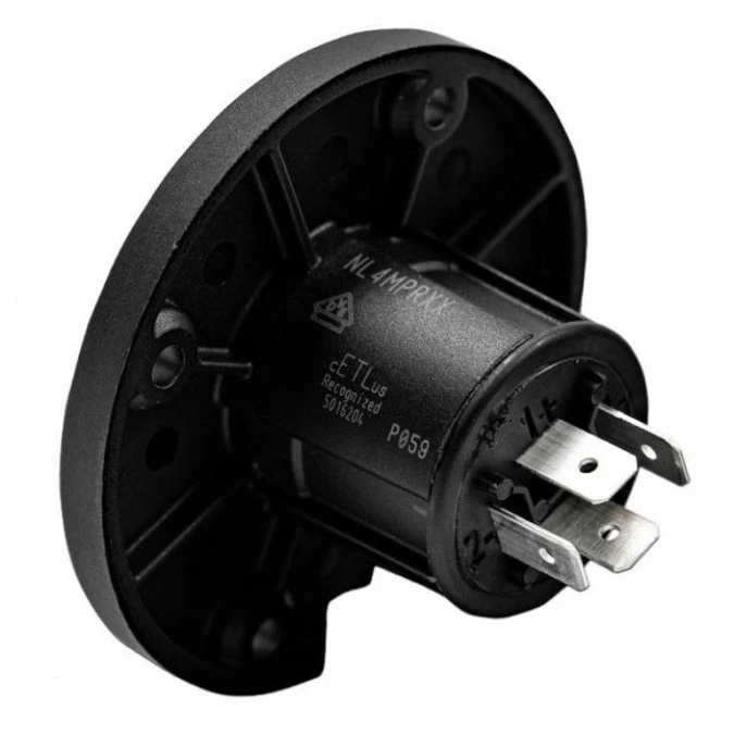 NEUTRIK Gniazdo tablicowe panelowe Speakon 4‑pin czarne NL4MPRXX - obrazek 3