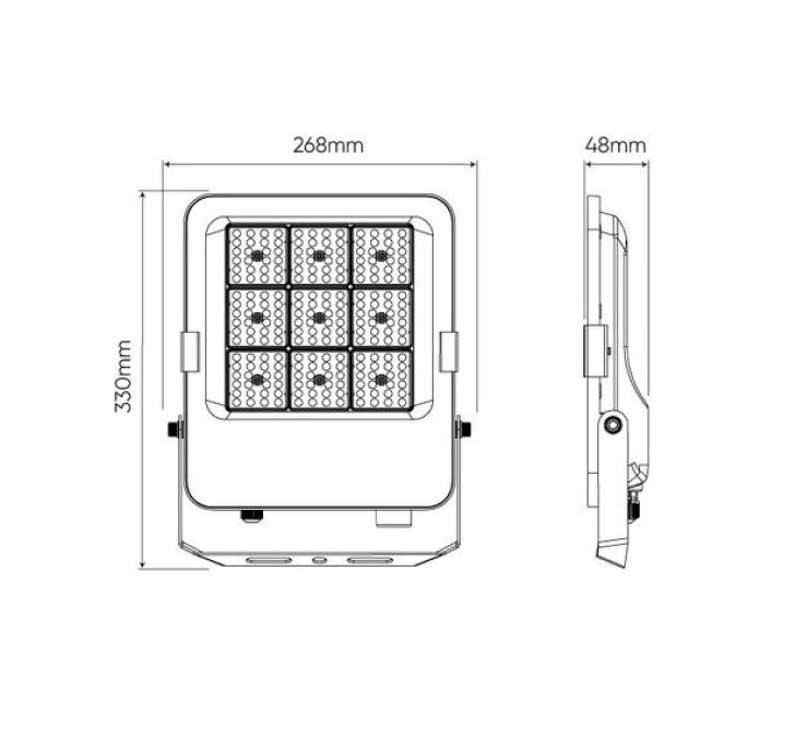 Naświetlacz projektor LED na boisko orlik Floodlight 100W 3000K 4000K 5000K 140lm/W 14000lm 120st. 5 lat gwar. - obrazek 2