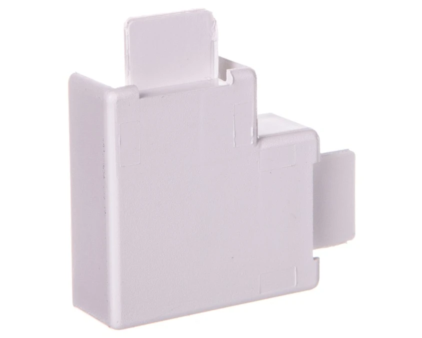 Narożnik do kanałów kablowych płaskiAP 20x10 biały /2szt/ ECAP2010B - obrazek 1