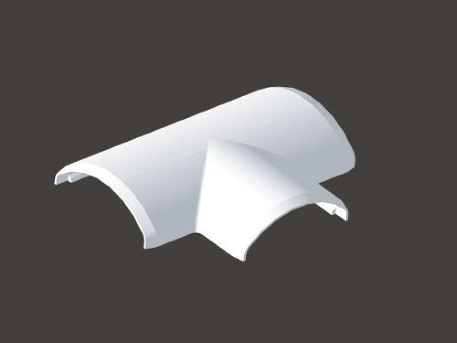 Naroże płaskie 34x 10.5mm 90 kremowo‑biały LO 35 8833