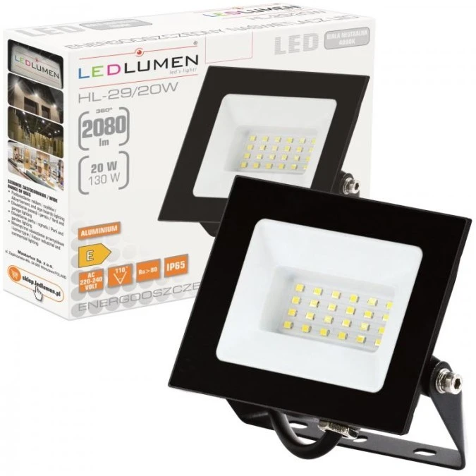 Naświetlacz LED IP65 NW HL‑29/20W - obrazek 1